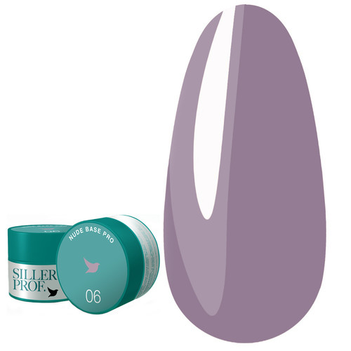 Цветная база SILLER Nude Pro №6 темно-фиолетовый 30 мл (u0000008746) - Фото №1