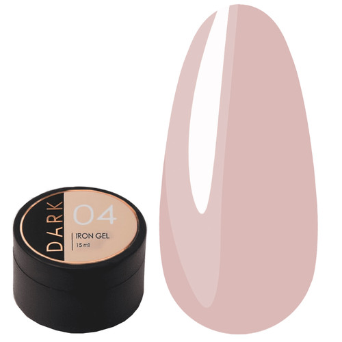 Gel for extensions Dark Iron gel №04 beige 15 ml - Фото №1