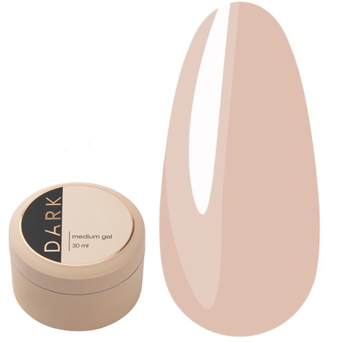 Gel for extensions DARK Medium Gel №28 beige 30 ml - Фото №1