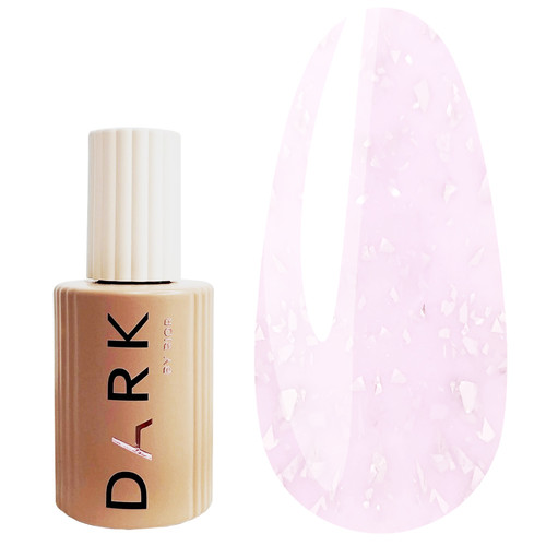 База Dark Pro Base Potal 43 светло-розовый с серебряной поталью 15 мл - Фото №1