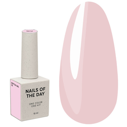 Gel NAILSOFTHEDAY Bottle gel 02 pink, 10 ml - Фото №1