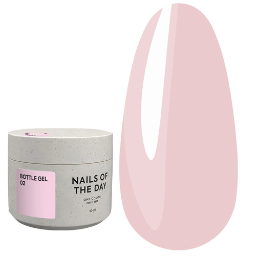 Gel NAILSOFTHEDAY Bottle gel 02 pink, 30 ml - Фото №1