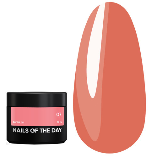 Gel NAILSOFTHEDAY Bottle gel 07 nude, 30 ml - Фото №1