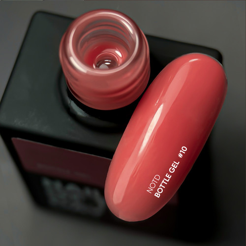 Gel NAILSOFTHEDAY Bottle gel 10 coral, 10 ml - Фото №2