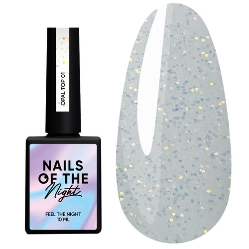 Топ NAILSOFTHENIGHT Opal top 01, 10 ml - Фото №1