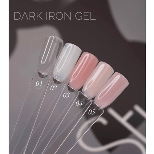 Gel for extensions Dark Iron gel №02 white 15 ml - Фото №3