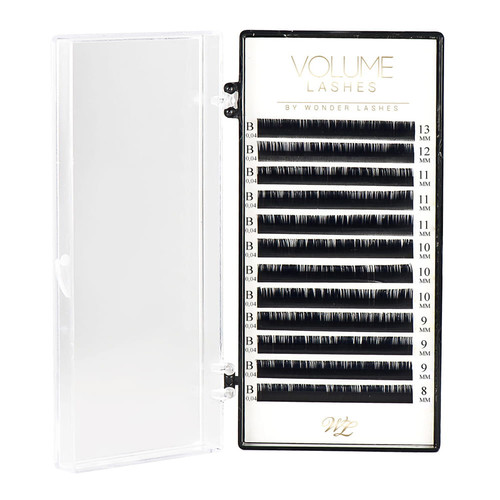 Шелковые ресницы  Wonder Lashes Volume B 0.04 8-13 mm - Фото №1