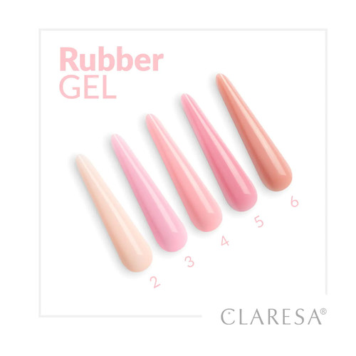 Gel for extensions Claresa Rubber Gel 02 warm light pink 12 g - Фото №3