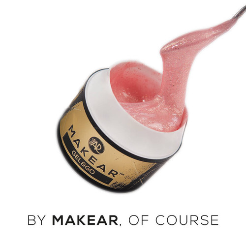 Gel for extensions MAKEAR Gel&Go GG22 Glitter Pink 15 ml - Фото №3