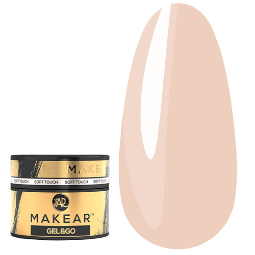 Gel for extensions MAKEAR Gel&Go GG10 Soft Touch 15 ml - Фото №1