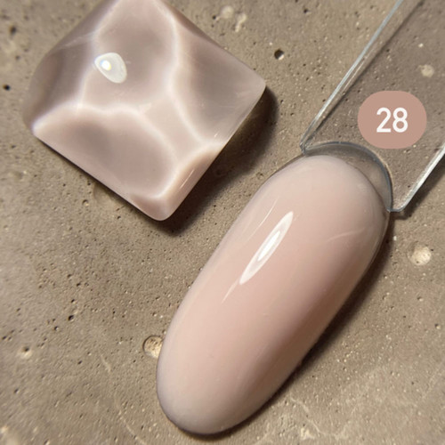 Gel for extensions DARK Medium Gel №28 beige, 15 ml - Фото №3