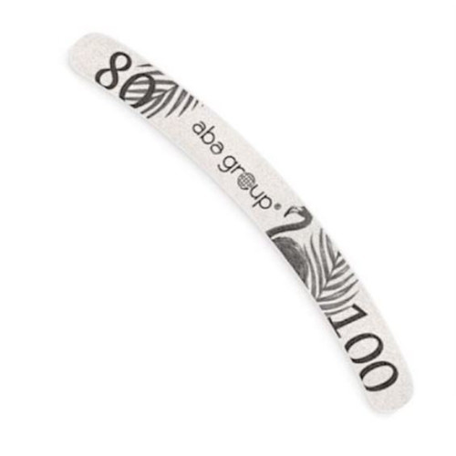 Nail file safe package Aba Group BANANA 80/100 STANDARD - FLAMING - Фото №1