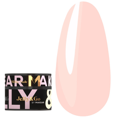 Гель для наращивания MAKEAR Jelly&go JG03 Milky Nude 15 мл - Фото №1