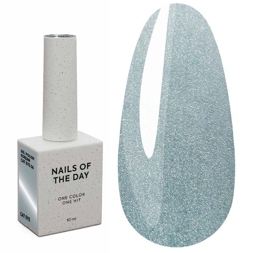 Гель-лак NAILSOFTHEDAY Korean cat eye 06 полупрозрачный серо-голубой 10 мл
