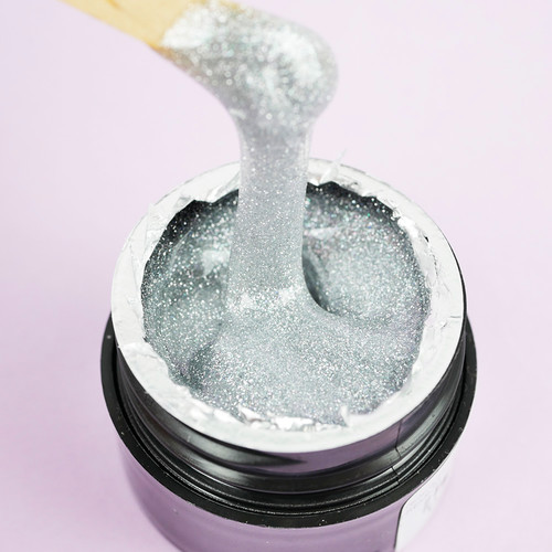 Gel for extensions TUFI profi PREMIUM Gel Reflective 01 silver reflective 5 g (0308083) - Фото №2