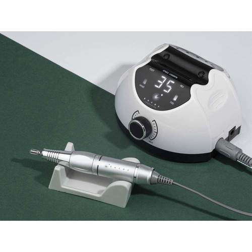 Фрезер для маникюра BUCOS Nail Drill X4 PRO WHITE PEARL 65W 35000 обр./мин белый + 6 улучшенных фрез - Фото №6