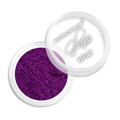 Втирка с зеркальным эффектом для украшения ногтей Glass Effect Purple №7 - Фото №3