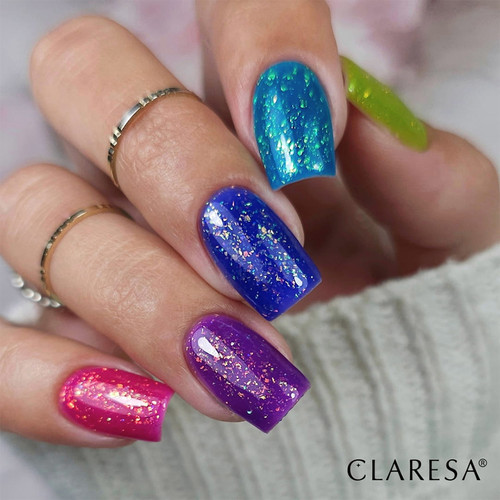 База для ногтей CLARESA RAINBOW JELLO BASE Violet 5 г - Фото №3