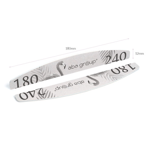 Nail file safe package Aba Group Half Moon 180/240 SLIM - FLAMING - Фото №3
