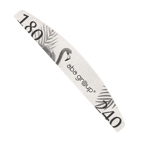 Nail file safe package Aba Group Half Moon 180/240 SLIM - FLAMING - Фото №1