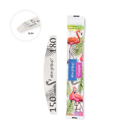 Nail file safe package Aba Group Half Moon 150/180 SLIM - FLAMING - Фото №2