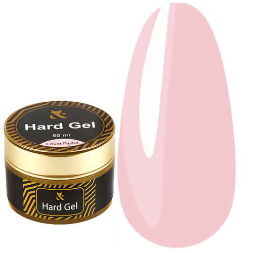 Nail modeling gel FOX Hard gel Cover Pastel 50 ml - Фото №1