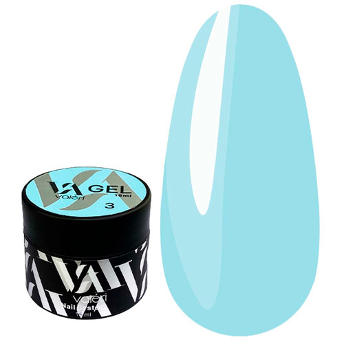 Gel for extension VALERI Builder Gel №03 Blue 15 ml (VBG-003) - Фото №1
