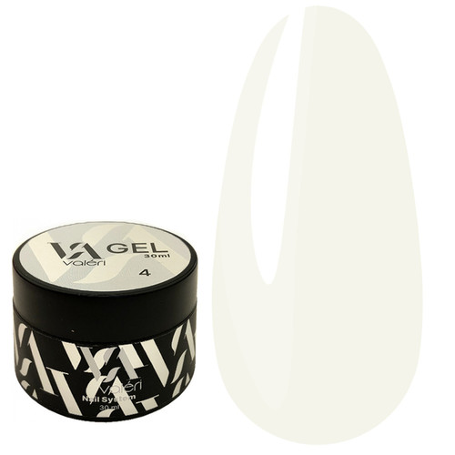 Gel for extension VALERI Builder Gel №04 Milk 30 ml (VBG-30-004) - Фото №1