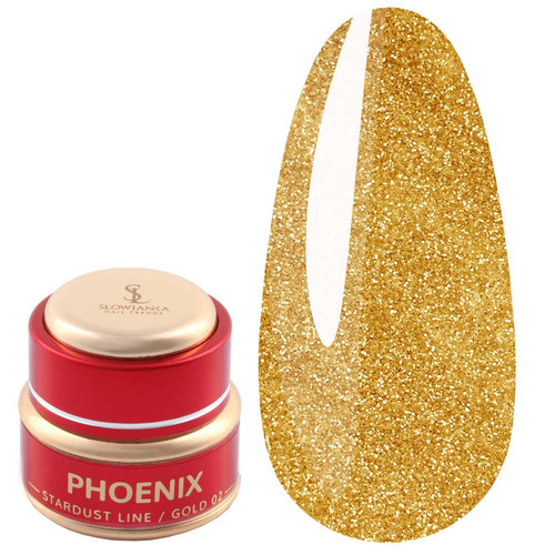Втирка для ногтей Slowianka 02 Phoenix Gold 2 г - Фото №1