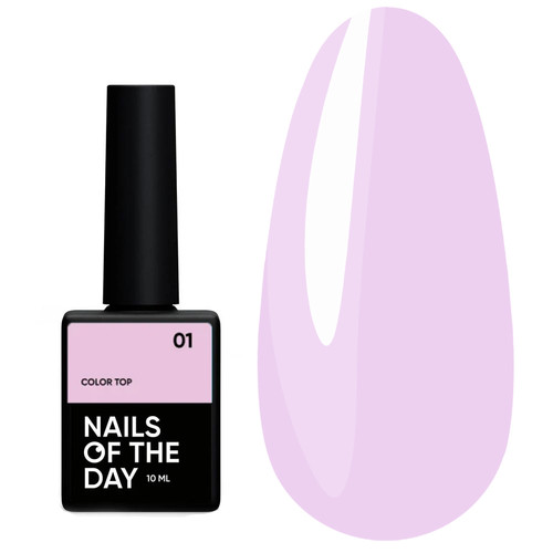 Топ NAILSOFTHEDAY Color top 01 нежно-розовый 10 мл - Фото №1