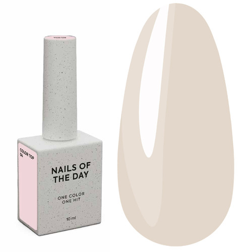 Топ NAILSOFTHEDAY Color top 04 светло-бежевый 10 мл - Фото №1
