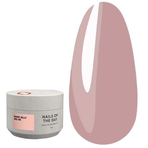 Gel NAILSOFTHEDAY Smart Jelly gel 08, 15 ml - Фото №1