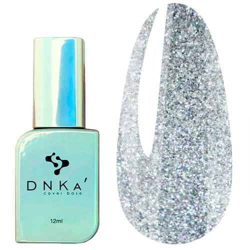 База DNKa Cover Base №0097 Disco Ball серебристый с поталью 12 мл (DNKA0097) - Фото №1
