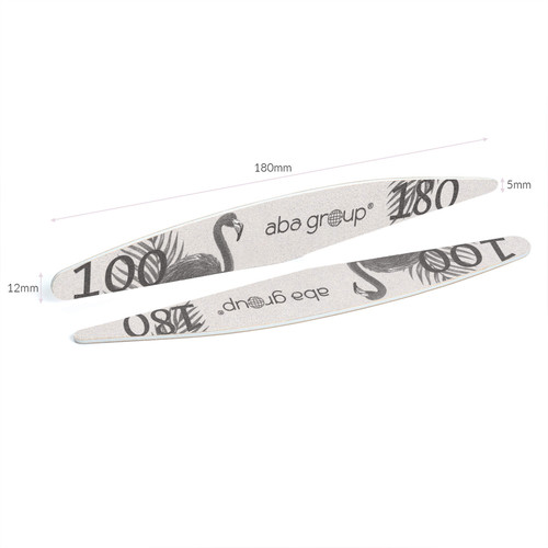 Nail file safe package Aba Group WINGS 100/180 SLIM - FLAMING 1 pcs - Фото №3