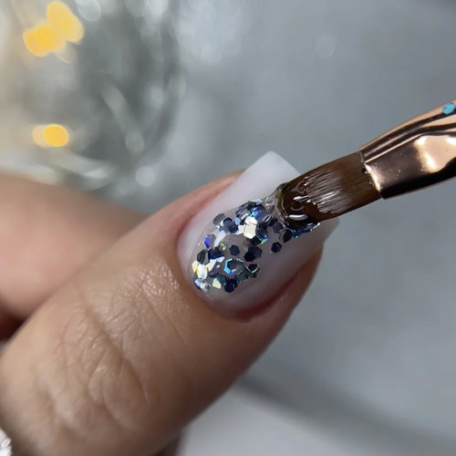 NAILSOFTHENIGHT Dream gel 02 holographic silver 5 g - Фото №2