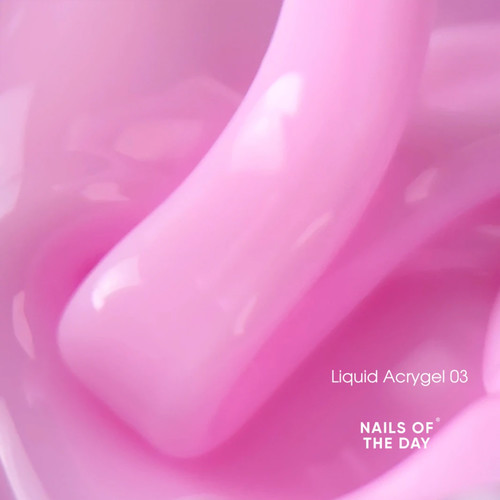 Жидкий акригель NAILSOFTHEDAY Liquid acrygel 03 нежно-розовый 15 мл - Фото №2