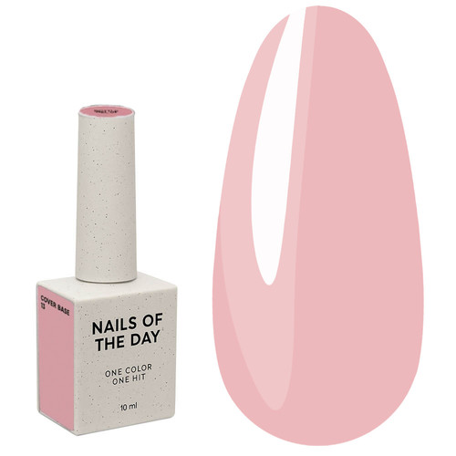 Base NAILSOFTHEDAY Cover NEW Formula 13 flesh pink 10 ml - Фото №1