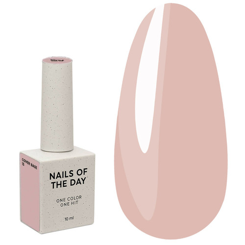 Base NAILSOFTHEDAY Cover NEW Formula 15 natural nude 10 ml - Фото №1