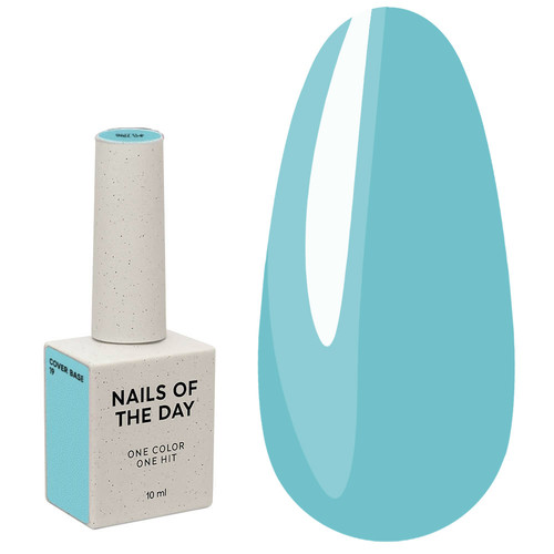 Base NAILSOFTHEDAY Cover NEW Formula 19 light blue 10 ml - Фото №1