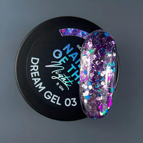 NAILSOFTHENIGHT Dream gel 03 violet 5 g - Фото №4