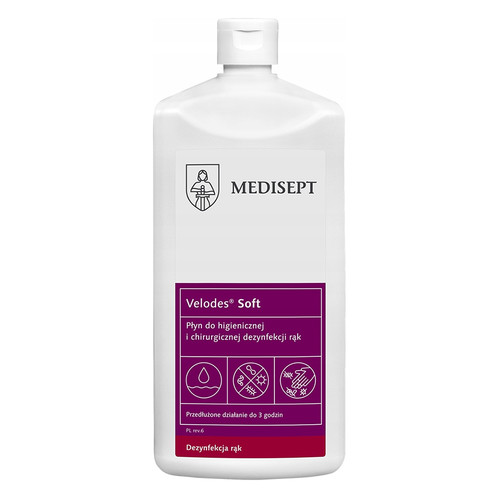 Средство для дезинфекции кожи рук Medisept VELODES SOFT 1 л