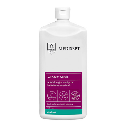Антибактериальная эмульсия для мытья рук Medisept VELODES SCRUB 500 мл