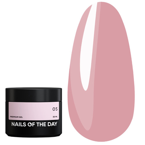 Builder gel NAILSOFTHEDAY Premium gel 05 pink 30 ml - Фото №1