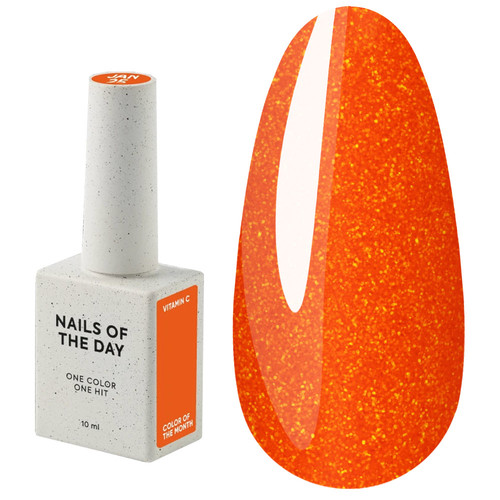 Gel polish NAILSOFTHEDAY Color of the month January 2025 Vitamin C 10 ml - Фото №1