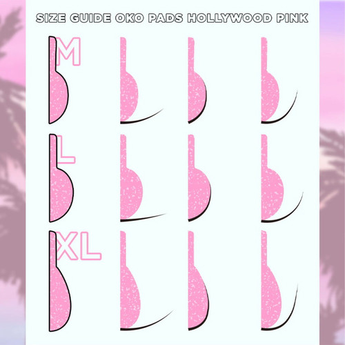 Валики OKO для ламинирования ресниц Hollywood Pink 3 пары (M, L, XL) - Фото №3