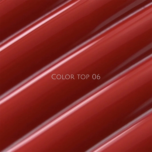 Топ NAILSOFTHEDAY Color top 06 без липкого слоя классический насыщенный красный 10 мл - Фото №3