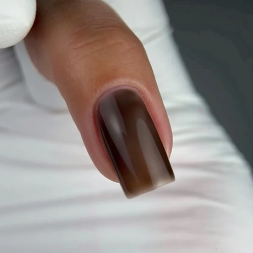 Топ NAILSOFTHEDAY Color top Vitrage 09 без липкого слоя полупрозрачный черный 10 мл - Фото №3