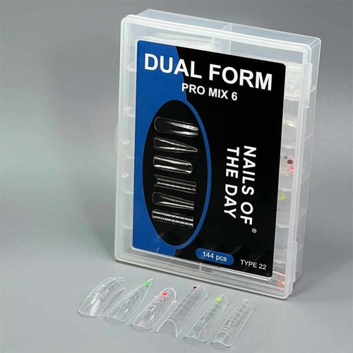 Верхние формы NAILSOFTHEDAY Dual Form Pro Mix 6 (Type 22) 144 шт - Фото №2