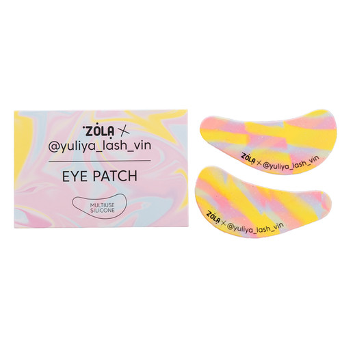 Multifunctional silicone patches ZOLA x Yuliya Lash Vin yellow-pink-blue stains - Фото №1