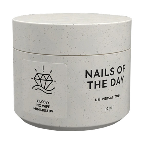 Топ NAILSOFTHEDAY Universal top без липкого слоя с минимальным содержанием уф-фильтров 30 мл - Фото №1